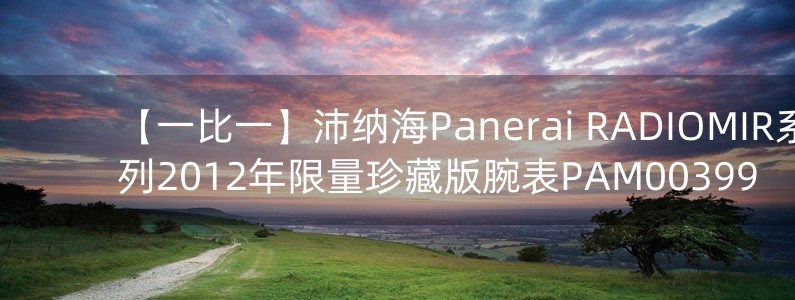 【一比一】沛納海Panerai RADIOMIR系列2012年限量珍藏版腕表PAM00399