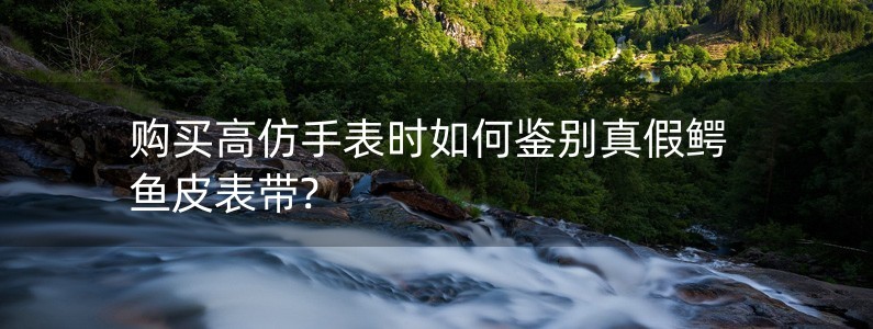 購買高仿手表時如何鑒別真假鱷魚皮表帶?