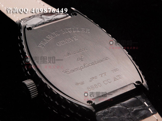 法蘭克穆勒Frank Muller BLACK CROCO系列 酒桶形自動機械腕表 獨特亂跳功能 40*55*17mm