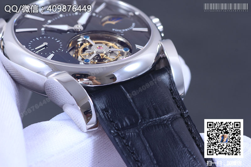 Parmigiani Fleurier Tonda 帕瑪強(qiáng)尼Tourbillon系列藍(lán)/黑盤星月相陀飛輪手表