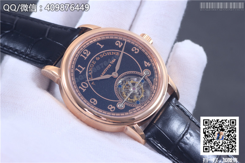 高級陀飛輪腕表朗格A.Lange&Sohne 1815系列 玫瑰金表殼 黑色字面