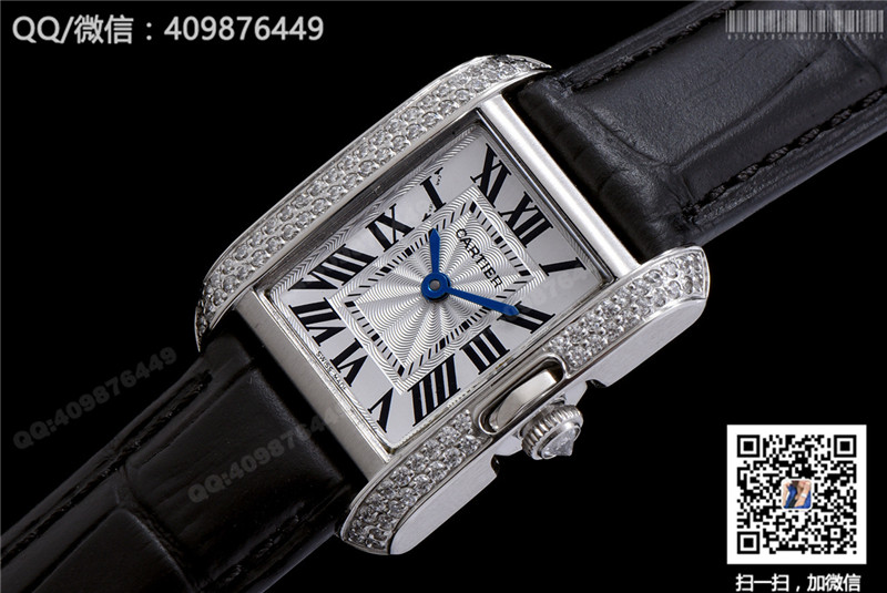 卡地亞Cartier Tank Anglaise系列女士石英腕表 WT100028