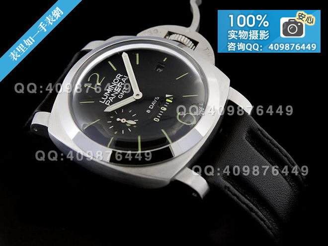 沛納海PANERAI Luminor 1950 8 Days GMT雙時區(qū)計時自動機械背透男表PAM00233