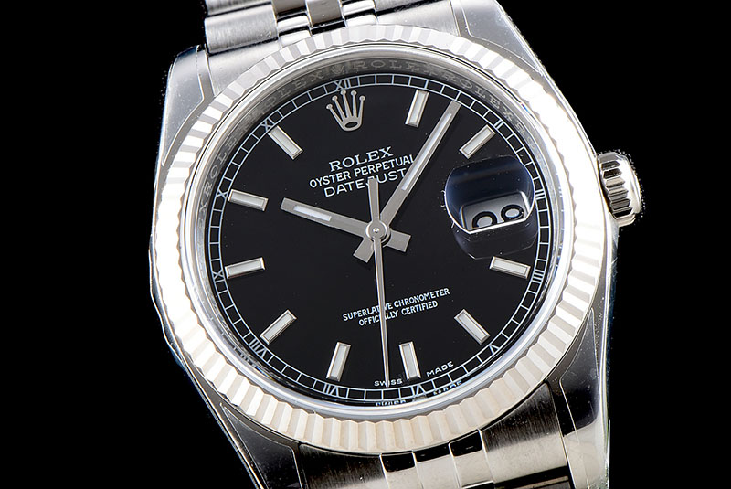 勞力士Rolex日志型系列DateJust 116234-0085機械男表（黑色面）