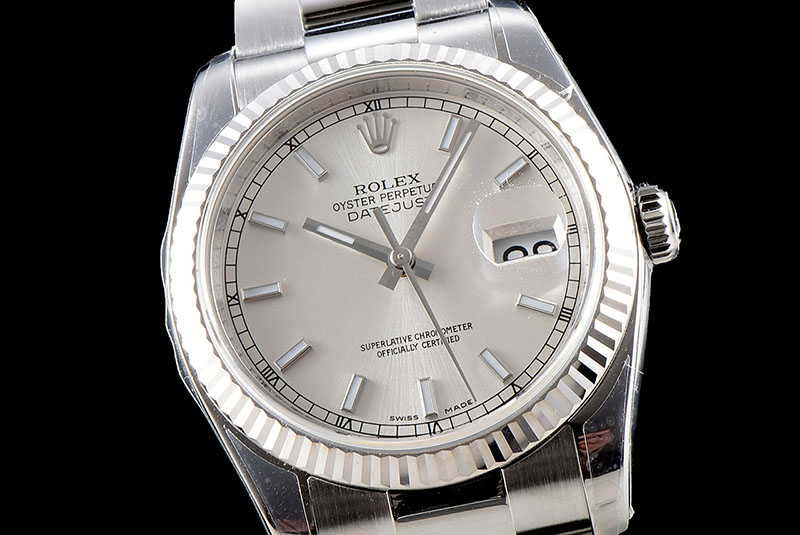 勞力士Rolex日志型系列DateJust 116234-0093機(jī)械男表（銀色面）