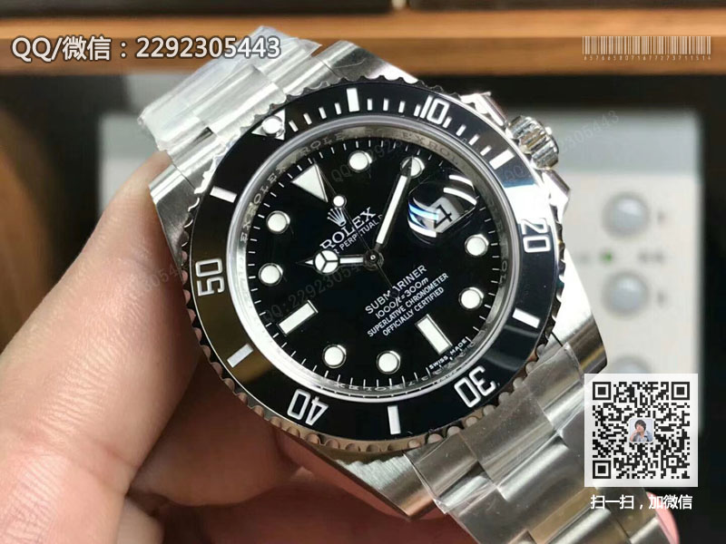 【N廠V10版】高仿勞力士Rolex潛航者型腕表116610LN 黑水鬼