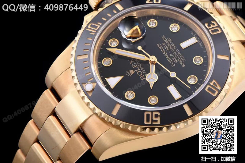 一比一精仿勞力士 Rolex 潛航者 Submariner 116618GLN 全金黑水鬼