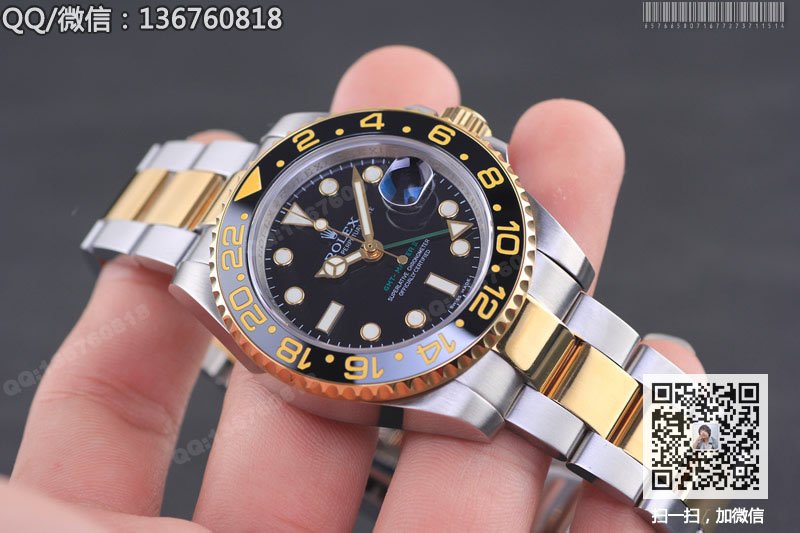 【NOOB完美版】勞力士Rolex Gmt-master格林尼治型II系列雙時區(qū)計時自動機械男表116713