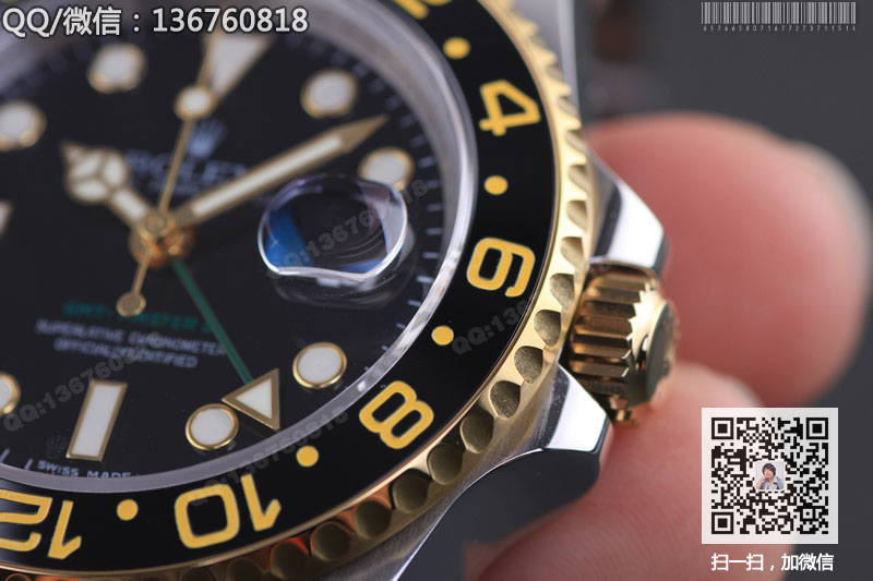 【NOOB完美版】勞力士Rolex Gmt-master格林尼治型II系列雙時區(qū)計時自動機械男表116713