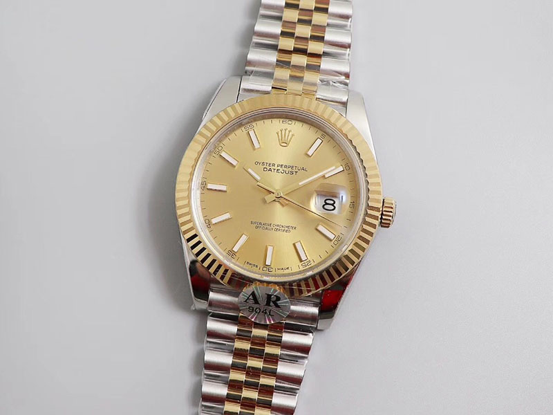 勞力士Rolex日志型系列DateJust 126333-0010機(jī)械間金男表（金色面）