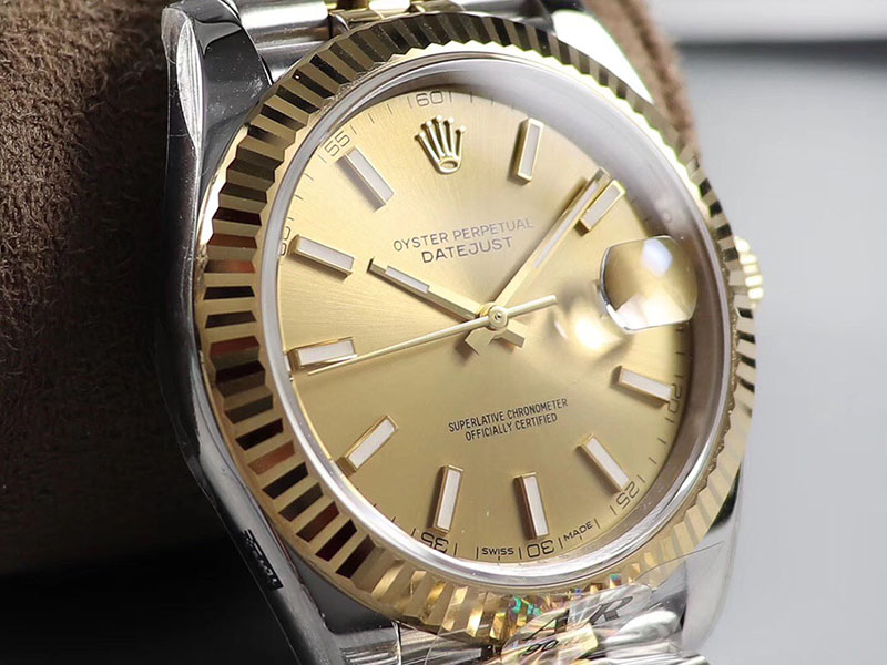 勞力士Rolex日志型系列DateJust 126333-0010機(jī)械間金男表（金色面）