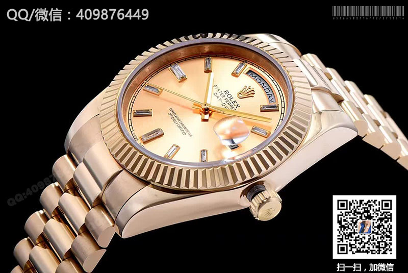 【精品】ROLEX勞力士星期日歷型系列228238 黃金色盤機(jī)械腕表