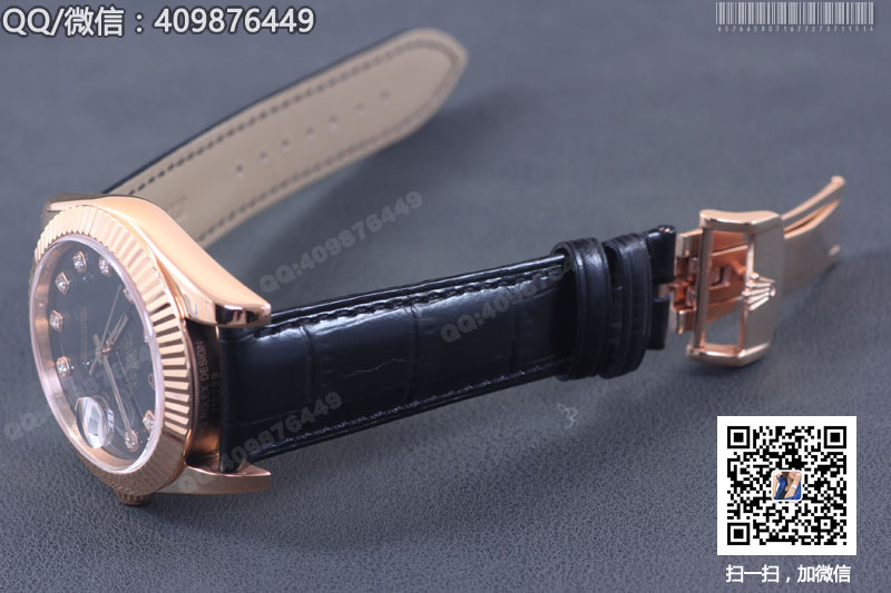 【精品】ROLEX勞力士日志型系列 自動機械男表黑盤鑲鉆