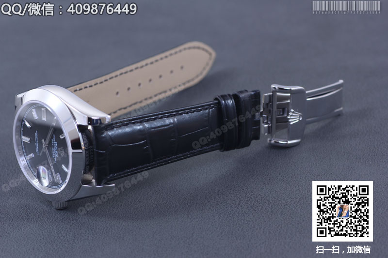 【精品】ROLEX勞力士星期日歷型系列 自動(dòng)機(jī)械男表黑盤鑲鉆