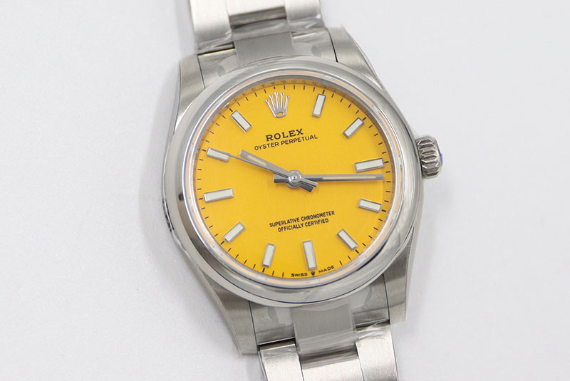 ROLEX勞力士日志型系列m277200-0005黃盤31毫米女士機(jī)械腕表