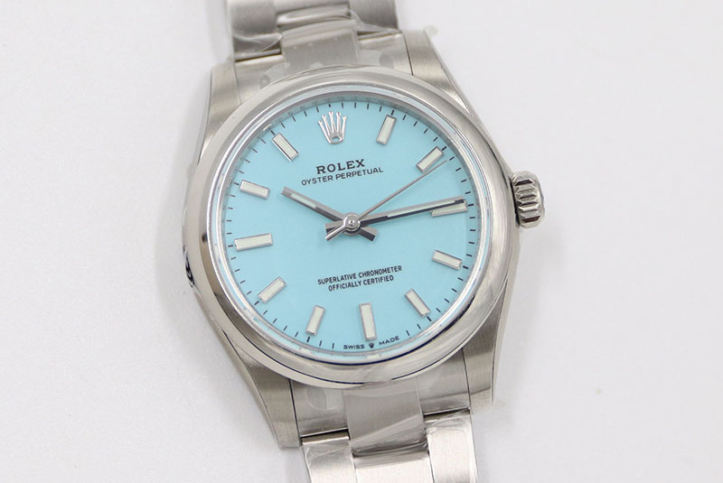 ROLEX勞力士日志型系列m277200-0007冰藍盤31毫米女士機械腕表