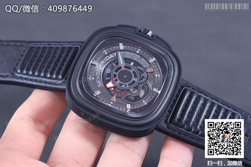 【KW精品】七個星期五SevenFriday方形時尚潮流自動機械男表P3B/01