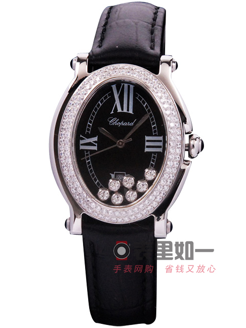 【1:1精品】蕭邦Chopard女士Happy Sport系列 鏡面走鉆 黑色 女士腕表