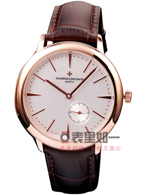 江詩丹頓Vacheron Constantin傳承系列自動(dòng)機(jī)械腕表 玫瑰金表殼 白色表盤