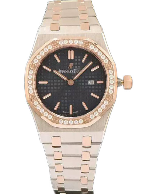 Audemars Piguet愛彼皇家橡樹系列67651BA.ZZ.1261BA.02女士石英腕表