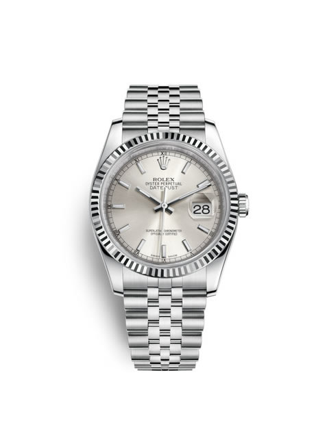 勞力士Rolex日志型系列DateJust 116234-0080機(jī)械男表（銀色面）