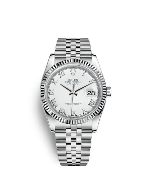 勞力士Rolex日志型系列DateJust 116234-0089機械男表（白色面）