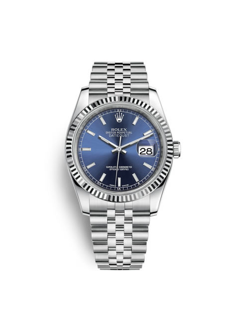 勞力士Rolex日志型系列DateJust 116234-0139機械男表（藍色面）