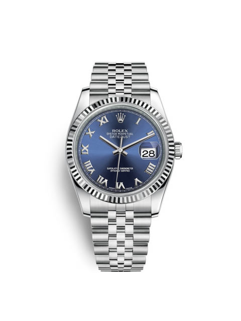 勞力士Rolex日志型系列DateJust 116234-0141機械男表（藍色面）