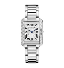 卡地亞Cartier Tank Anglaise系列女士石英腕表 WT100028