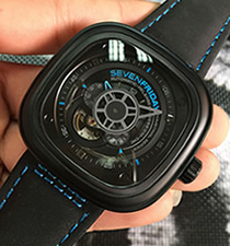 【一比一】七個(gè)星期五 SevenFriday PRIOR'S VOICE PVD外殼 黑色表帶