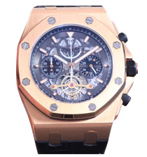 Audemars Piguet愛彼皇家橡樹系列26347TI.GG.D004CA.01玫瑰金鏤空石英腕表