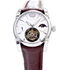 Parmigiani Fleurier Tonda 帕瑪強(qiáng)尼Tourbillon系列白盤(pán)星月相陀飛輪手表