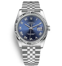 勞力士Rolex日志型系列DateJust 116234-0141機(jī)械男表（藍(lán)色面）