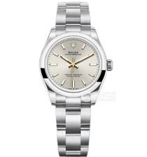 ROLEX勞力士日志型系列m277200-0001銀盤(pán)31毫米女士機(jī)械腕表