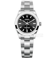 ROLEX勞力士日志型系列m277200-0002黑盤(pán)31毫米女士機(jī)械腕表